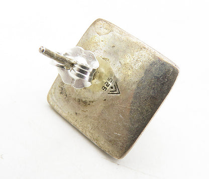 SILPADA 925 Silver  Vintage Cabochon Cut Sodalite Square Drop Earrings  EG4595