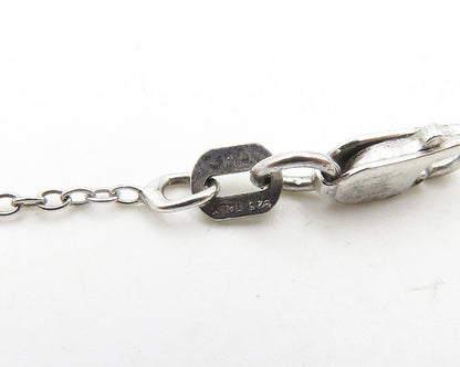 925 Sterling Silver  Faceted Amethyst & Topaz Thin Chain Necklace  NE3158