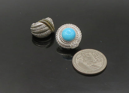 JUDITH RIPKA 925 Sterling Silver Vintage Multi Stone Lot Single Earrings EG11321