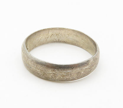POST BELL TRADING 925 Silver  Vintage Minimalist Smooth Band Ring Sz 5 RG15541