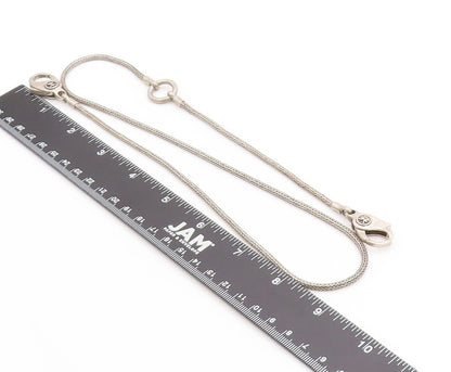 925 Sterling Silver Vintage Necklace Minimalist Curb Link Lobster Clasp  NE4622