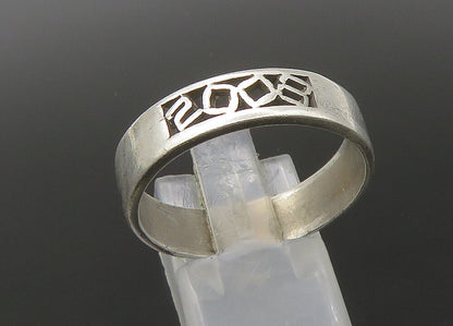 925 Sterling Silver  Vintage Minimalist Smooth Large Band Ring Sz 12  RG22419