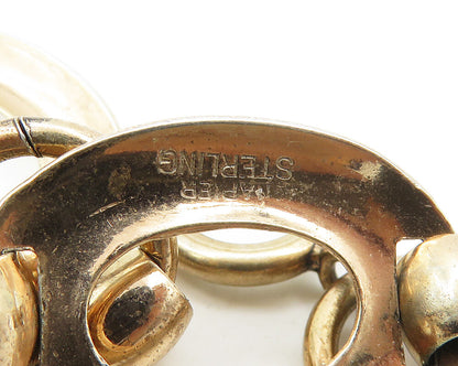 NAPIER 925 Sterling Silver  Vintage Rare Gold Plated Chain Bracelet  BT7107