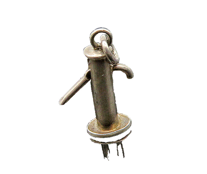 925 Sterling Silver  Vintage Petite Shiny Smooth Pendant  PT15919