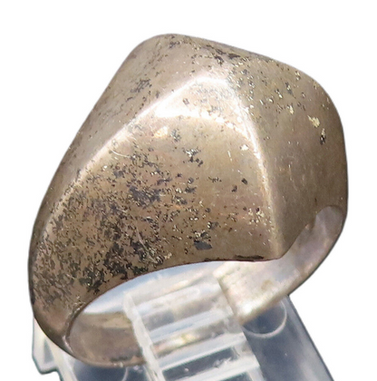 925 Sterling Silver  Vintage Minimalist Pyramid Dome Ring Sz 8  RG25619
