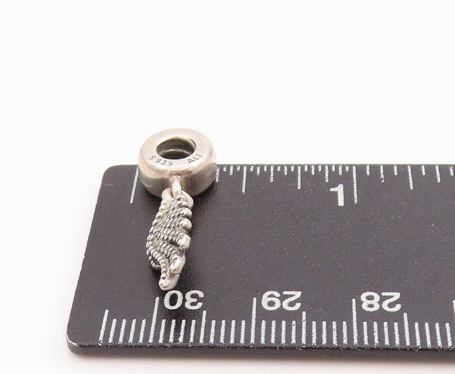 925 Sterling Silver Vintage Pendant PANDORA CZ Inlay Wings Of Angel  PT24400