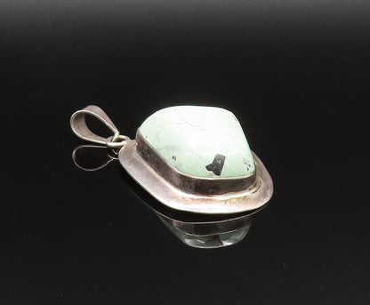 925 Sterling Silver  Vintage Cabochon Gemstone Abstract Pendant  PT21013