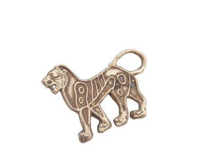 925 Sterling Silver Vintage Brooch Pin Solid Swirly Etched Barking Dog  BP10723
