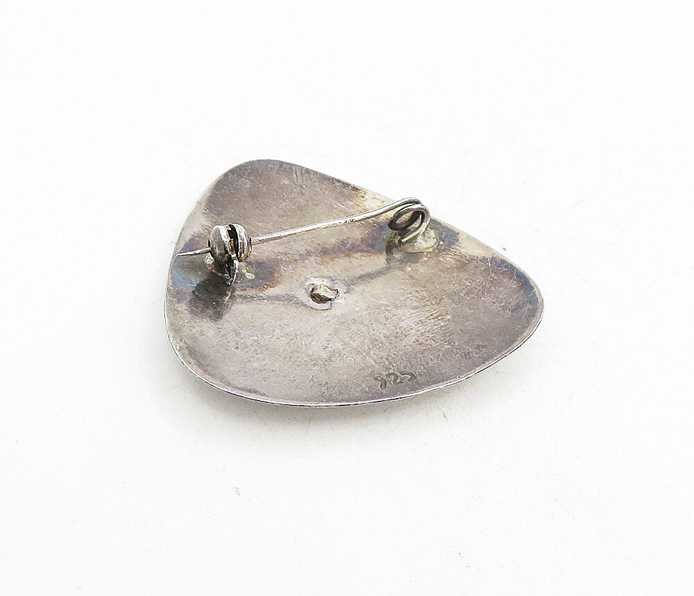 925 Sterling Silver  Vintage Antique Traditional Design Brooch Pin  BP3035