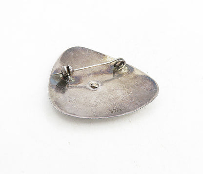 925 Sterling Silver  Vintage Antique Traditional Design Brooch Pin  BP3035