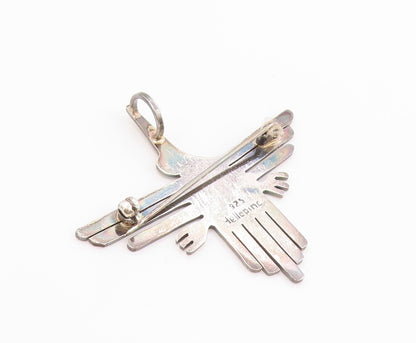 925 Sterling Silver Vintage Brooch Pin DELLAPINA Nazca Lines Hummingbird BP12524
