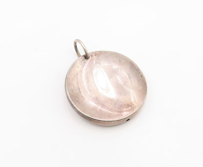 OWE JOHANSSON FINLAND 925 Silver  Vintage Modernist Round Pendant  PT19349