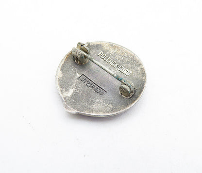 925 Sterling Silver  Vintage Petite Enamel Hospital Service Brooch Pin  BP2227