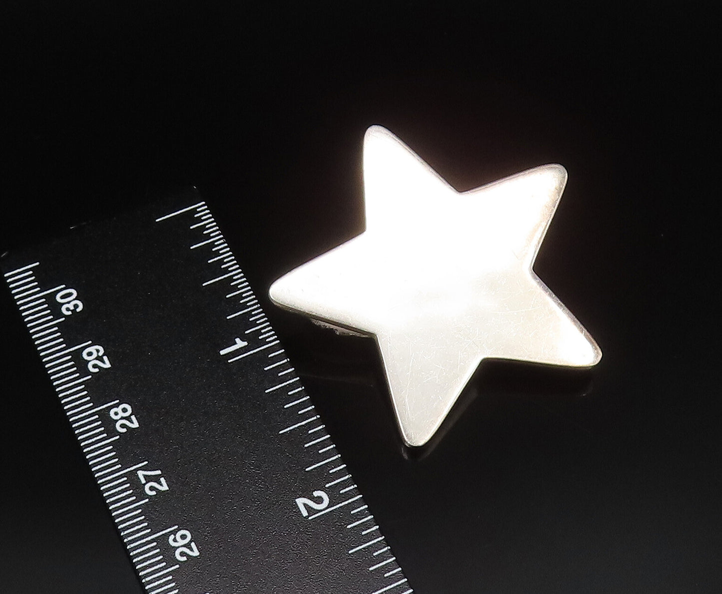 BRENDA SCHOENFELD 925 Sterling Silver Vintage Star Non Pierced Earrings  EG11756