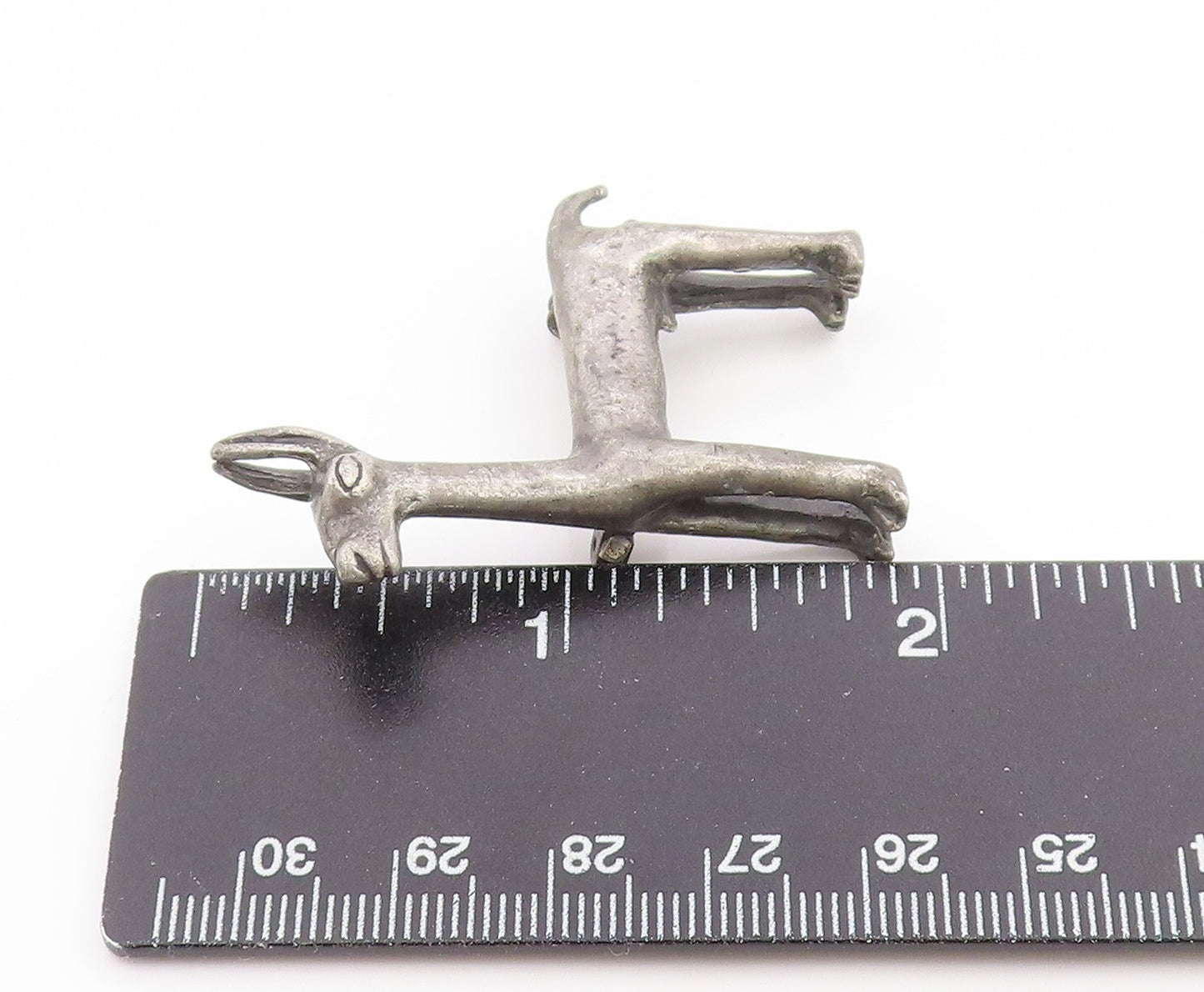 925 Sterling Silver Vintage Brooch Pin Miniature Llama Figurine Charm  BP12267