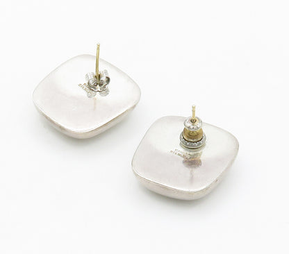 BARRA 925 Silver & 14K GOLD  Vintage Minimalist Hollow Drop Earrings  EG7725