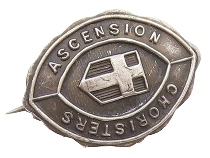 925 Sterling Silver  Vintage Antique Choristers Ascension Brooch Pin  BP8662