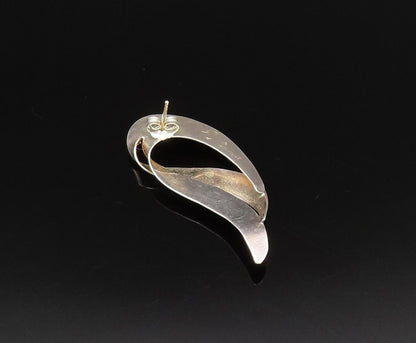 14K GOLD & 925 Silver  Vintage Two Tone Topaz Singles Lot Earrings  EG12075