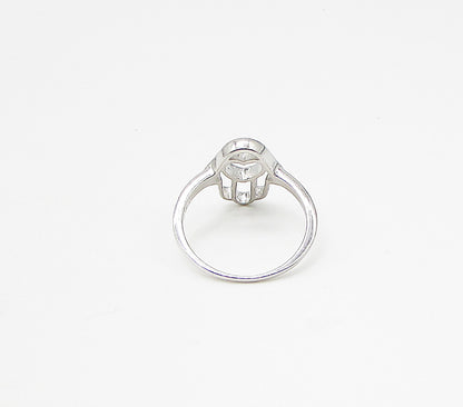 925 Sterling Silver  Cut Out Love Heart Hamsa Band Ring Sz 7  RG3347