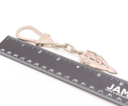 925 Sterling Silver Vintage Keychain MIDDLE EAST Designer Heart Shape Men TR3809