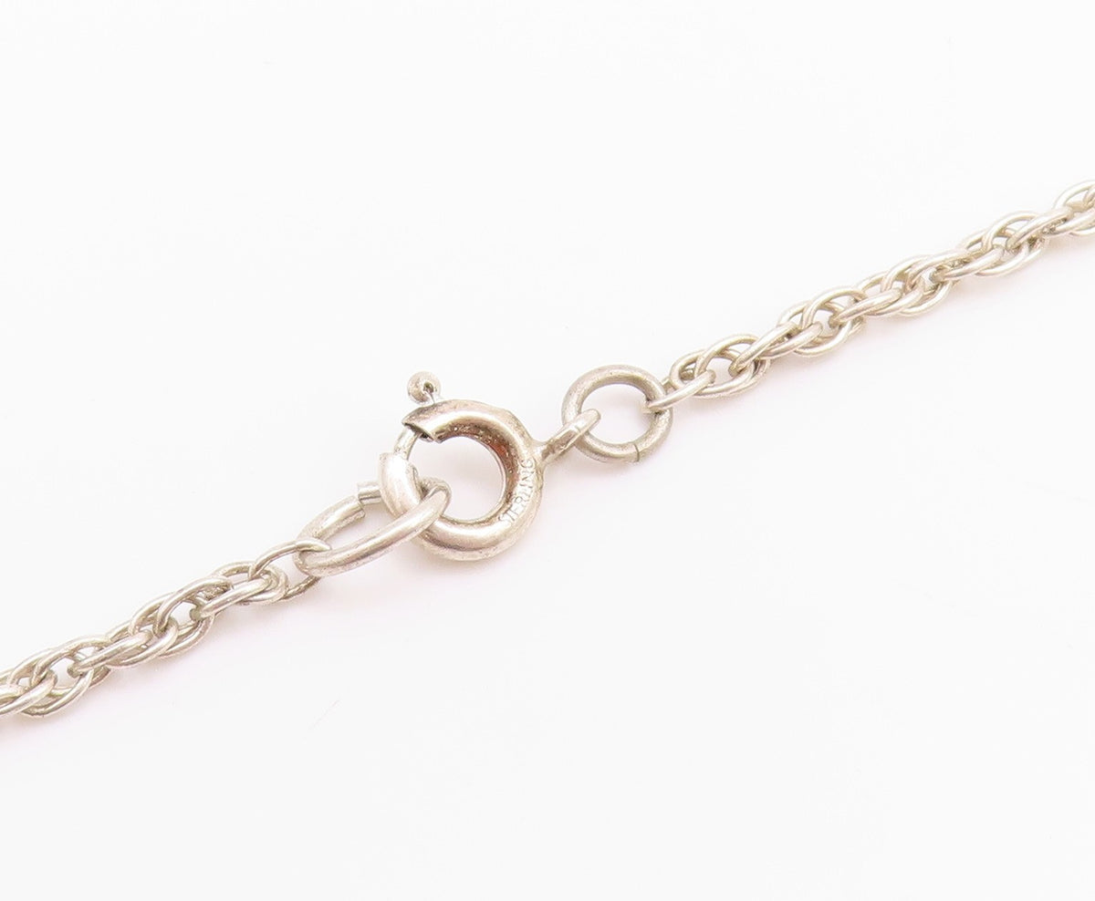 925 Sterling Silver Vintage Necklace JC FERRARA Majestic Eagle Chain  NE4637