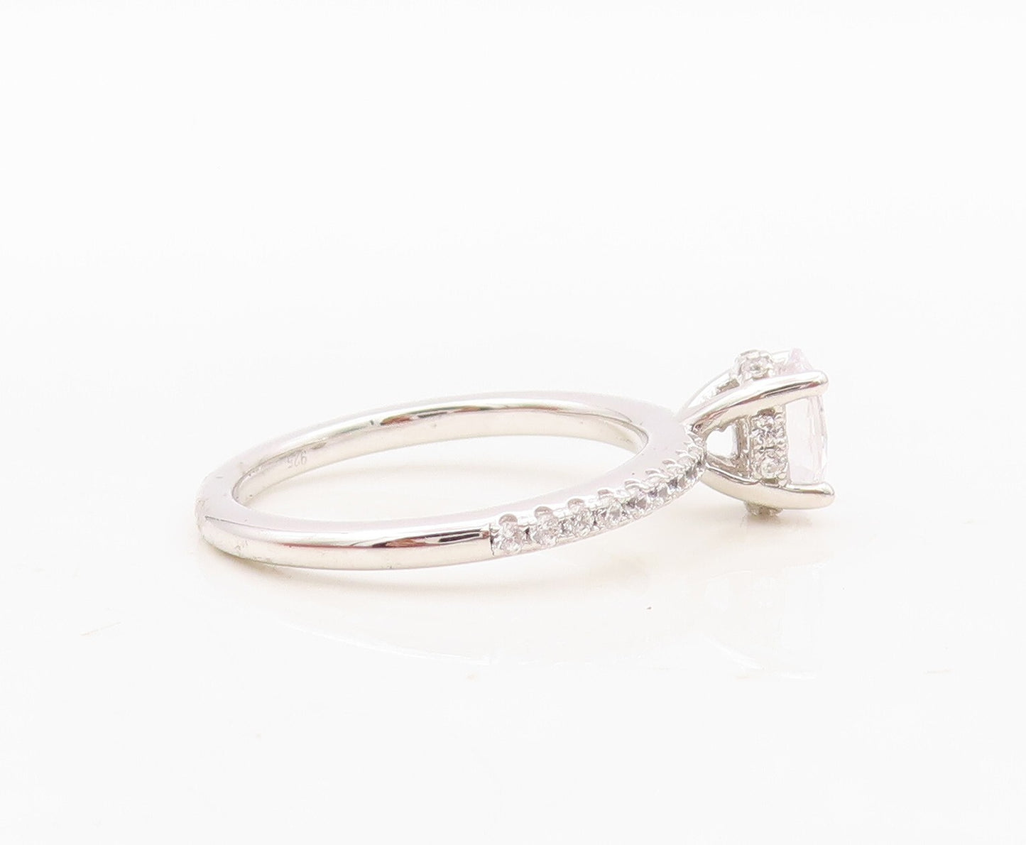 925 Sterling Silver Vintage Ring Minimalist CZ Wedding Ring  Sz 7 RG30357