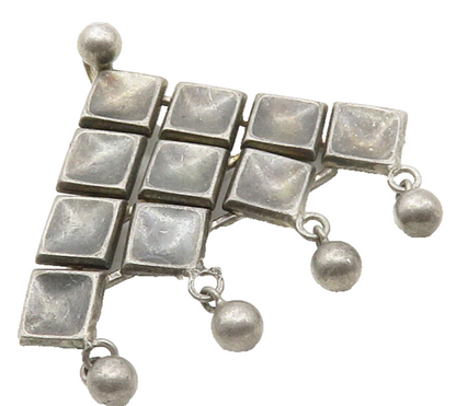 DAVID ANDERSEN NORWAY 925 Silver Vintage Dark Tone Dangling Pendant  PT9926