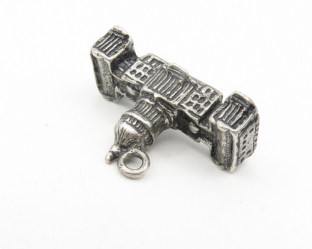 925 Sterling Silver  Vintage Dark Tone U.S. Capitol Building Pendant  PT9255
