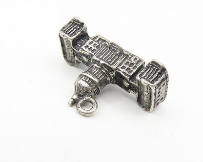 925 Sterling Silver  Vintage Dark Tone U.S. Capitol Building Pendant  PT9255