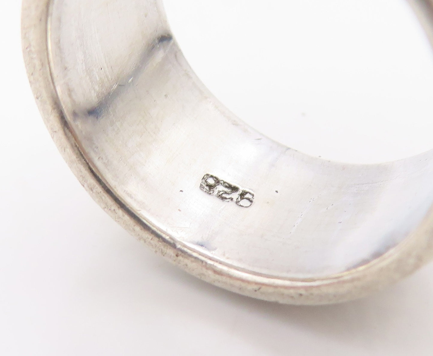 925 Sterling Silver Vintage Ring Modernist Bird Spinner Band  Sz 4.5  RG36294