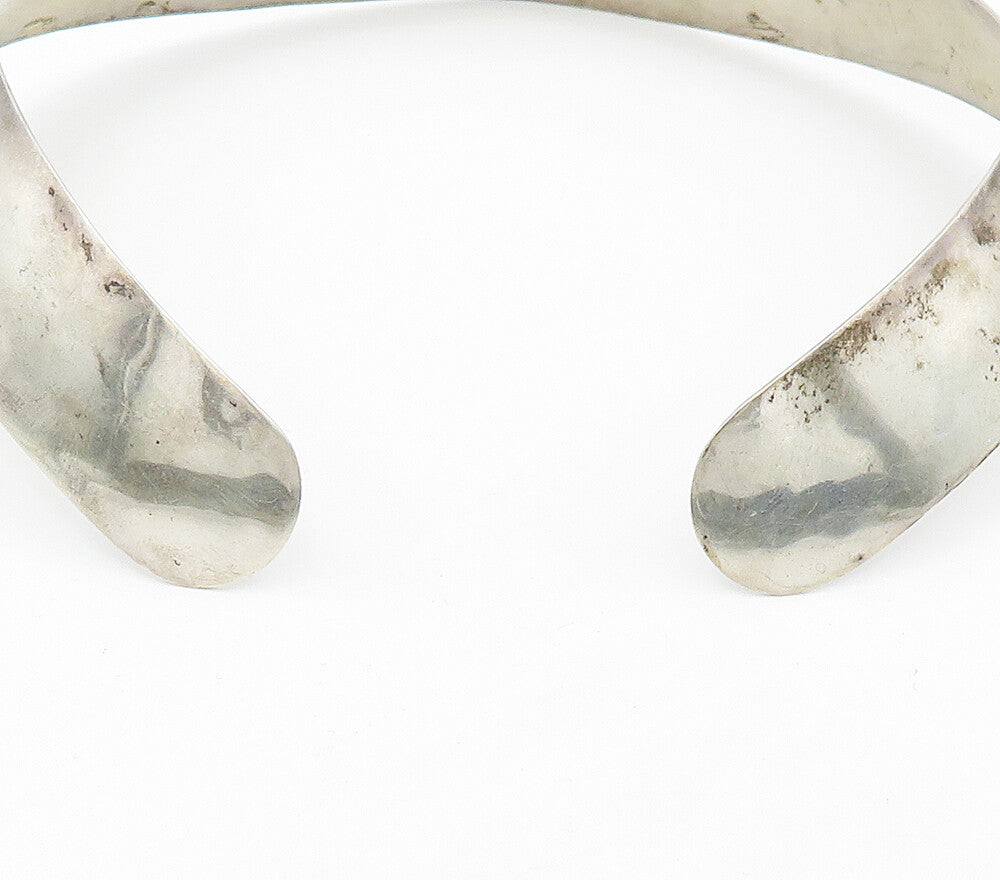 DESIGNER 925 Silver  Vintage Minimalist Shiny Smooth Collar Necklace  NE2609