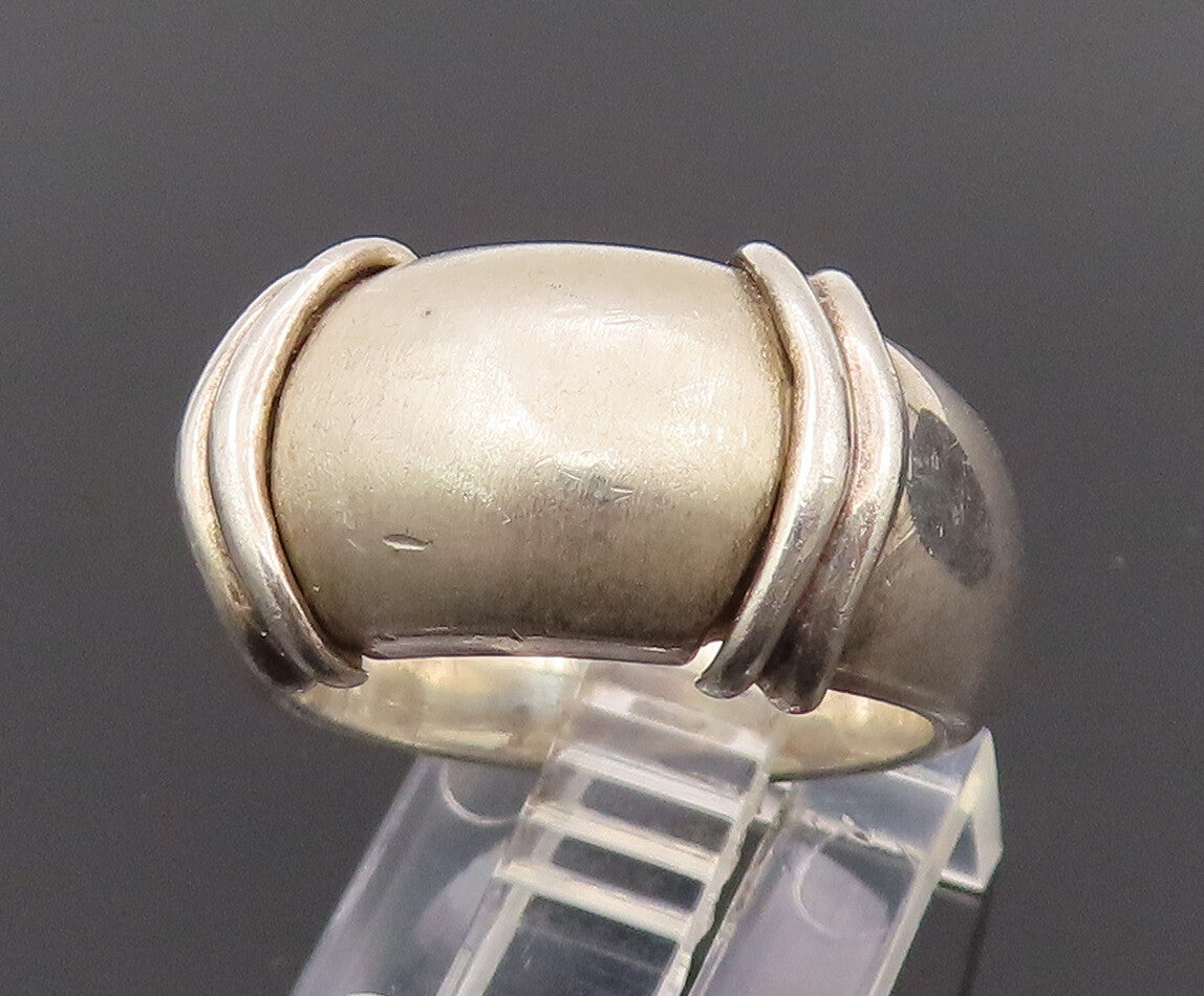 ESPO SIG 925 Silver  Vintage Minimalist Rope Design Solid Ring Sz 7  RG26700
