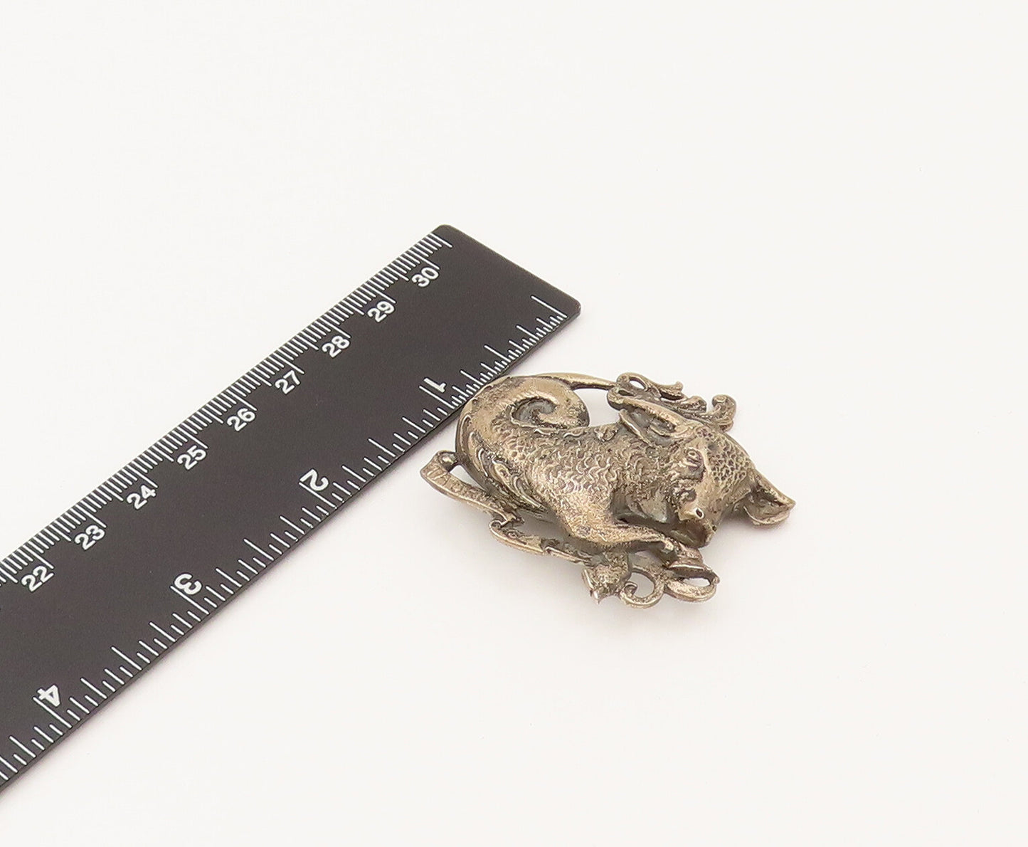 CINI 925 Silver  Vintage Antique Taurus Bull Astrology Brooch Pin  BP10276