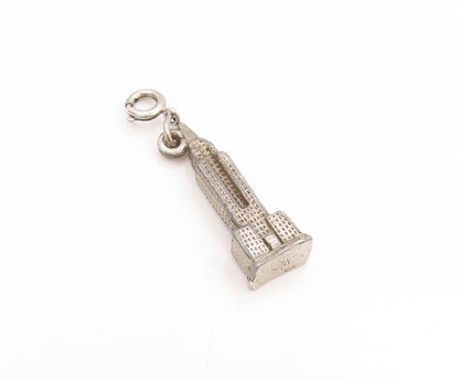 925 Sterling Silver Vintage Pendant 3D NYC Empire State Building Charm  PT25106
