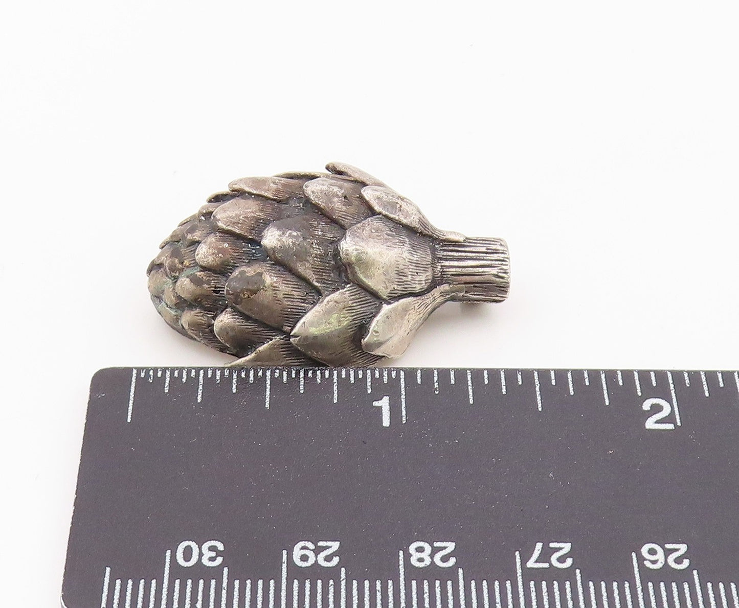 925 Sterling Silver Vintage Brooch Pin BREAKELL  Artichoke Sculpture  BP12542