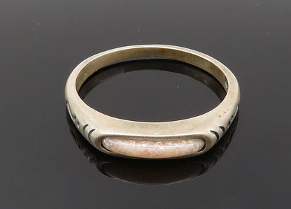 CAROLYN POLLACK 925 Sterling Silver Vintage Rhodochrosite Band Ring Sz 8 RG20359