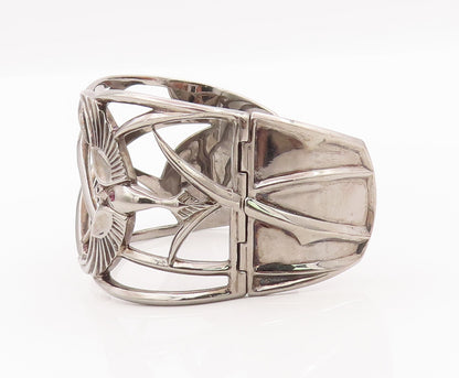 925 Sterling Silver Vintage Bracelet STEPHEN WEBSTER Cutout Rare Phoenix BT10458
