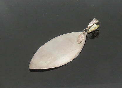 PAOLA VALENTINI 925 Sterling Silver  Vintage Pointed Oval Pendant  PT17048