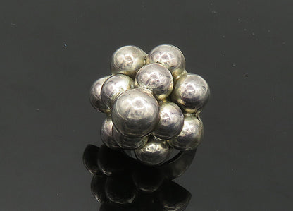 MEXICO 925 Silver  Vintage Bubble Dome Adjustable Band Ring Sz 6  RG20115