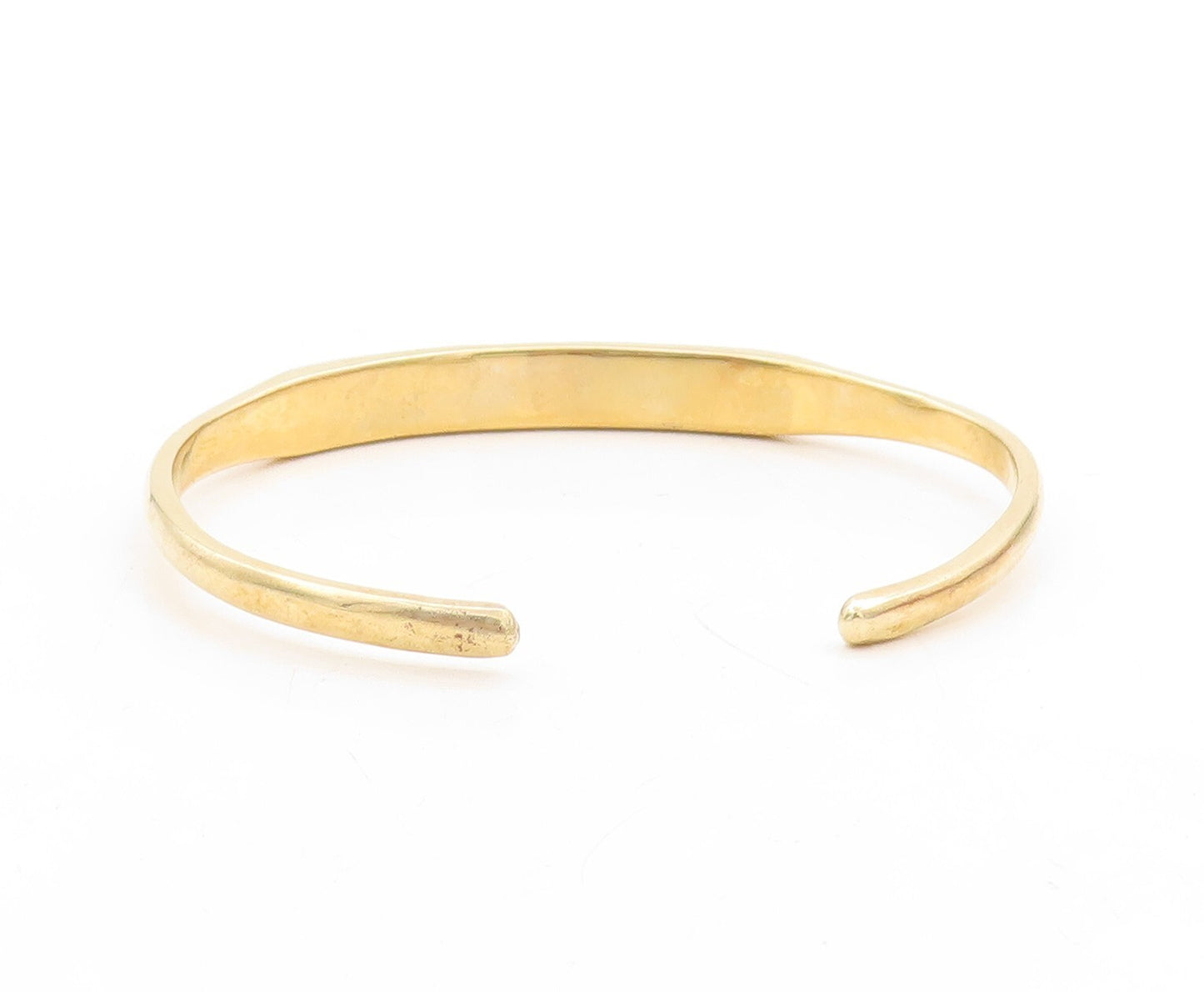 925 Sterling Silver Vintage Bracelet Gold Plated Designer Etched Cuff  BT10948