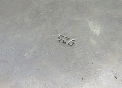 925 Sterling Silver  Vintage Bubble Border Smooth Love Heart Pendant  PT17801