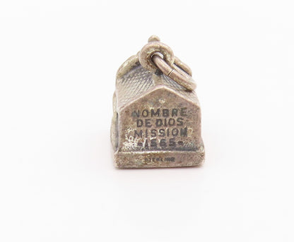 925 Sterling Silver Vintage Pendant Miniature San Antonio Mission Church PT25646