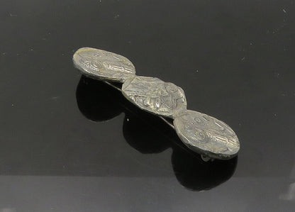 ALVA 925 Sterling Silver  Vintage Alpha Theta Epsilon Owl Brooch Pin  BP8565