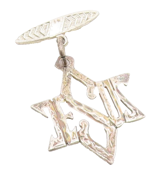 925 Sterling Silver  Vintage Shiny Diamond Cut Jesus Brooch Pin  BP8584