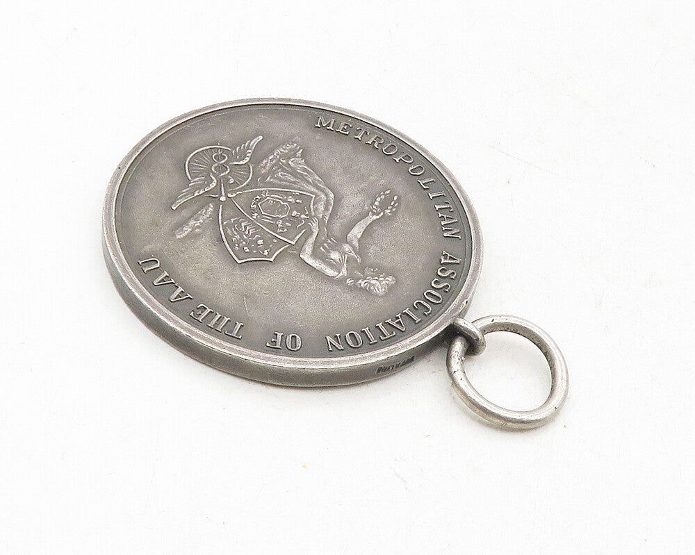 925 Sterling Silver  Vintage Antique Metro Assn. Of The AAU Pendant  PT7806