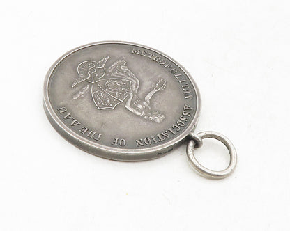 925 Sterling Silver  Vintage Antique Metro Assn. Of The AAU Pendant  PT7806