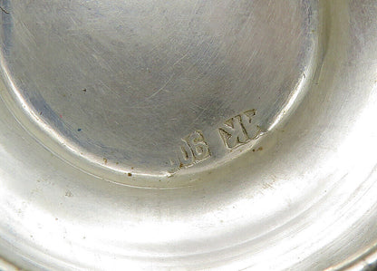 ISRAEL 925 Sterling Silver  Vintage Oxidized Star Pattern Container  TR3005