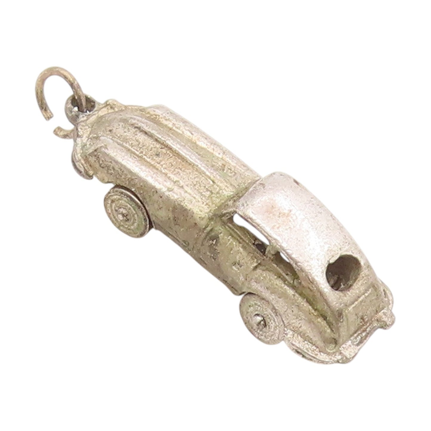 925 Sterling Silver Vintage Pendant Classic Retro Roadster Car Charm  PT25659
