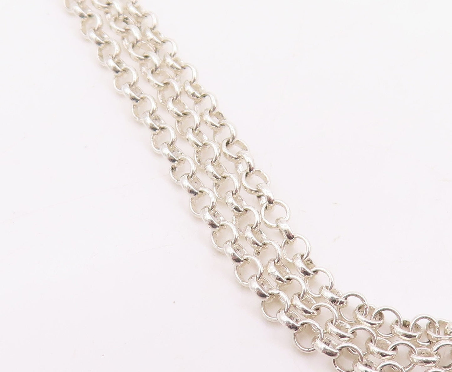 925 Sterling Silver Vintage Necklace DAVID SIGAL Enameled Leopard Toggle  NE4762