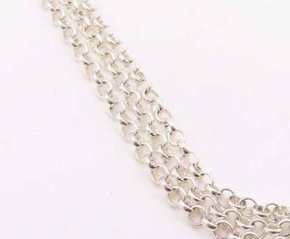 925 Sterling Silver Vintage Necklace DAVID SIGAL Enameled Leopard Toggle  NE4762